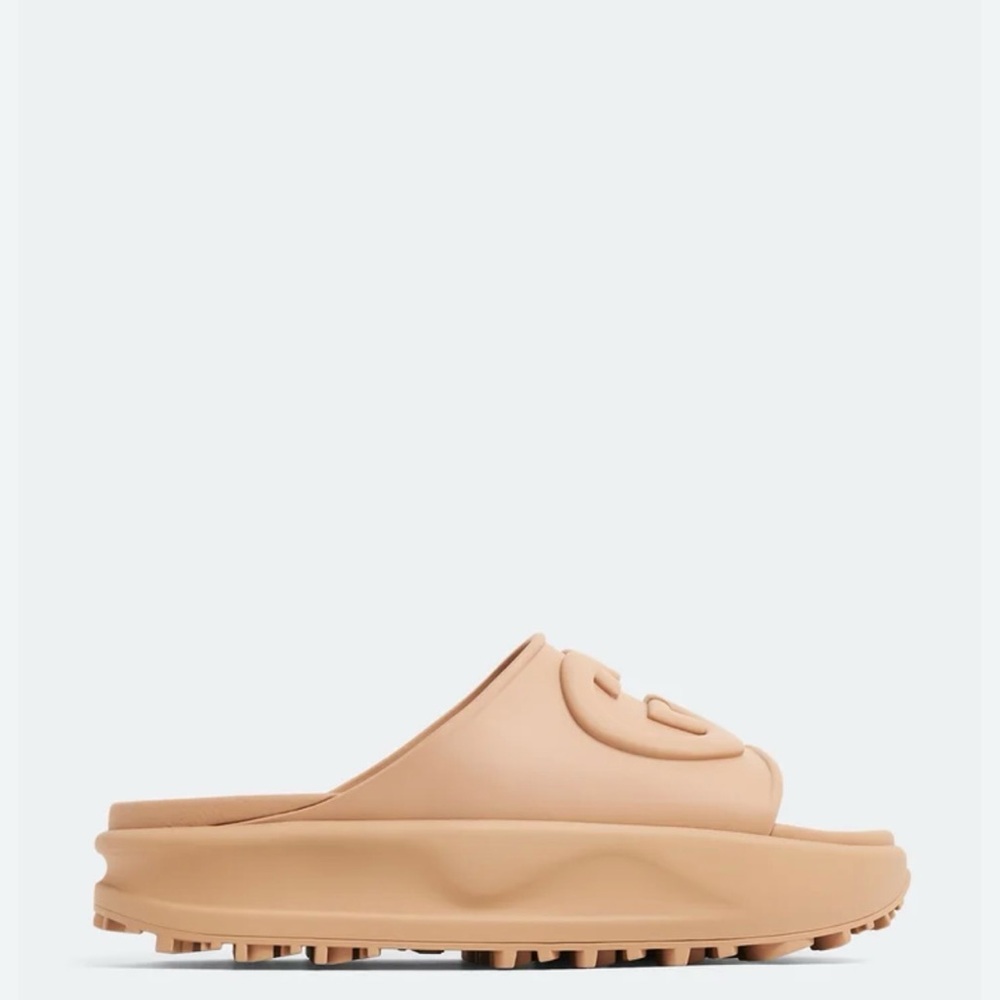 Gucci Beige Slide Sandals